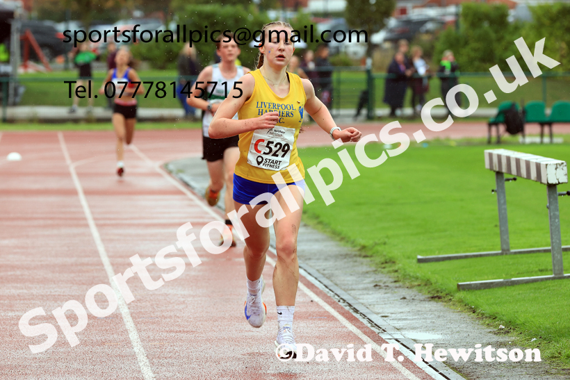 Girls Under-15s 2025 Northern Athletics Autumn Road Relays, Leigh, Lancashire. Photo: David T. Hewitson/Sports for All Pics